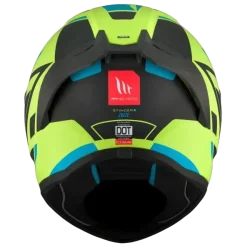 MT STINGER 2 ZIVZE C3 Matte Full Face Motorcycle Helmets Fluorescent Yellow Black