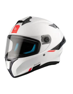 MT TARGO S SOLID A0 Caschi sportivo integrale da moto unisex bianco perla