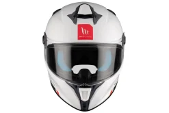 MT TARGO S SOLID A0 Caschi sportivo integrale da moto unisex bianco perla