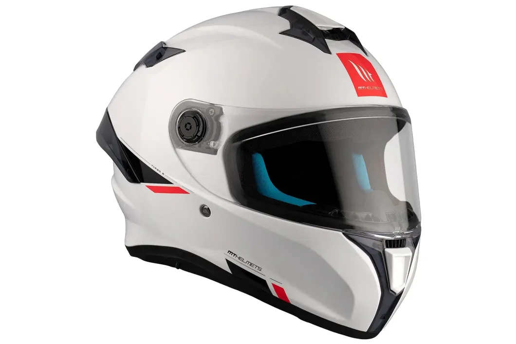 MT TARGO S SOLID A0 Caschi sportivo integrale da moto unisex bianco perla