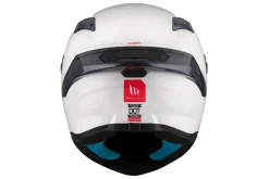 MT TARGO S SOLID A0 Caschi sportivo integrale da moto unisex bianco perla