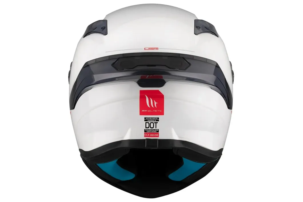 MT TARGO S SOLID A0 Caschi sportivo integrale da moto unisex bianco perla