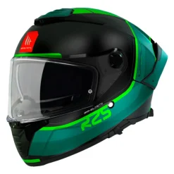 MT Thunder 4 SV R25 C6 Black Green Matte Full Face Motorcycle Helmets