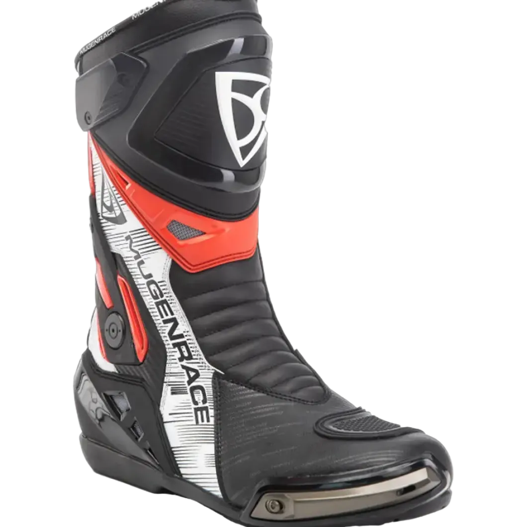 MUGANRAS BOAT-MAN-2390 PHANTOM PLUS Motorcycle Boots Black Red
