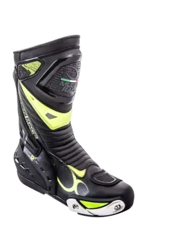 MUGENRACE BOT-MNR-1490 SPHANTOM 2 Motorcycle Boots Black Yellow Fluo