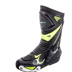 MUGENRACE BOT-MNR-1490 SPHANTOM 2 Motorcycle Boots Black Yellow Fluo