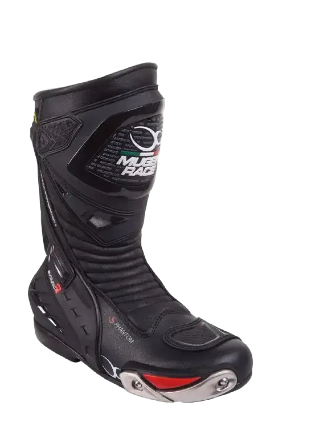 MUGENRACE BOT-MNR-1490 SPHANTOM 2 Motorcycle Boots Black