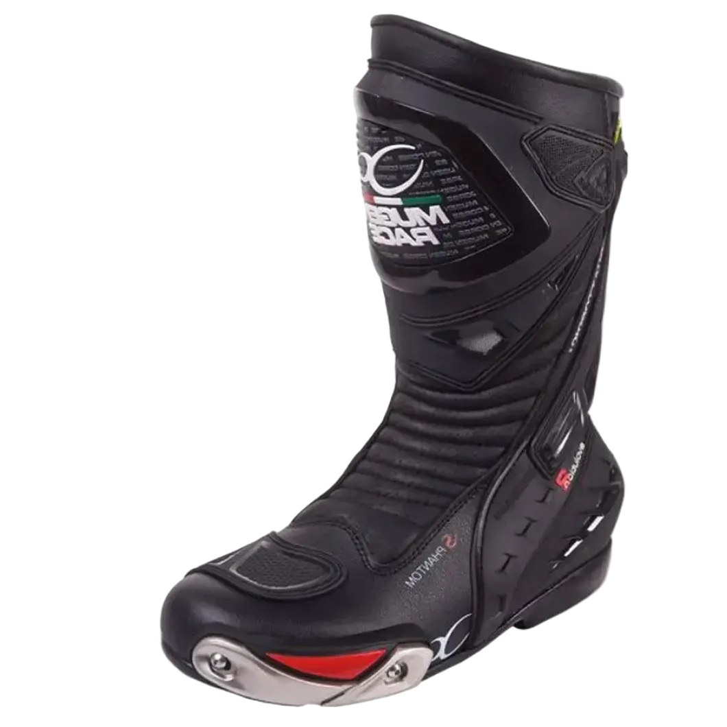 MUGENRACE BOT-MNR-1490 SPHANTOM 2 Motorcycle Boots Black