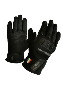MUGENRACE G-MNR-2069 MIA Short Motorcycle Gloves Black