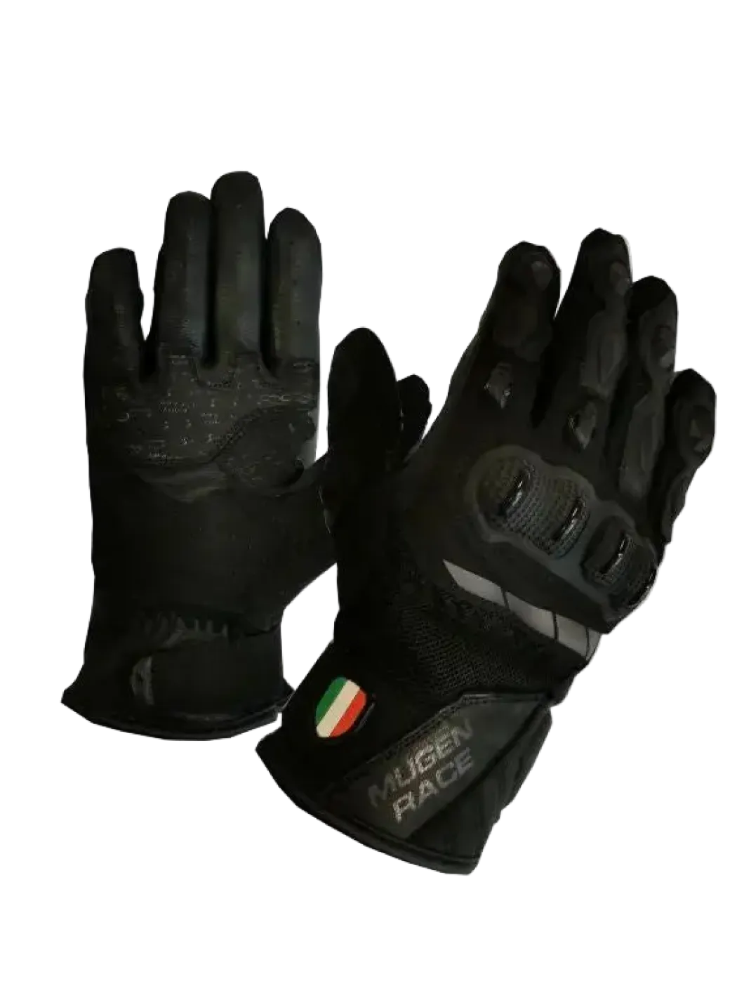 MUGENRACE G-MNR-2069 MIA Short Motorcycle Gloves Black