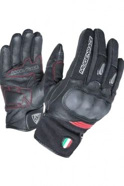 MUGENRACE G-MNR-1970 NEO SHORT Motorcycle Gloves Black Red