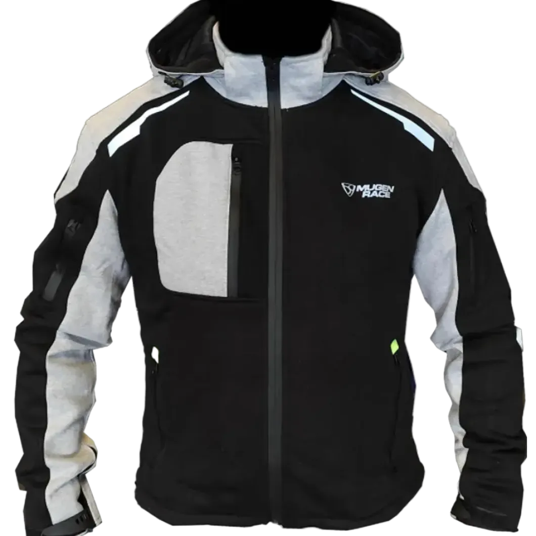MUGENRACE H-MNR-2484 Judo Sweatshirt Black Light Grey