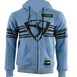 MUGENRACE H-MNR-2488 Shield Zip-Up Hoodie Sky Blue