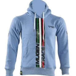 MUGENRACE H-MNR-2486 STRIPE Hoodie Sky Blue