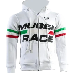 MUGENRACE H-MNR-2489 White Cotton Hoodie