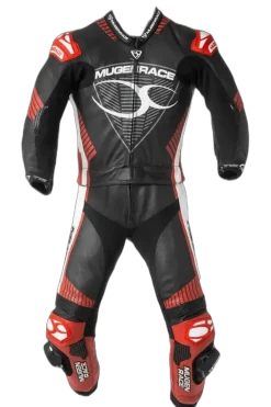 MUGENRACE MNR 1711 Busy Traje Piel Donna Black Red White