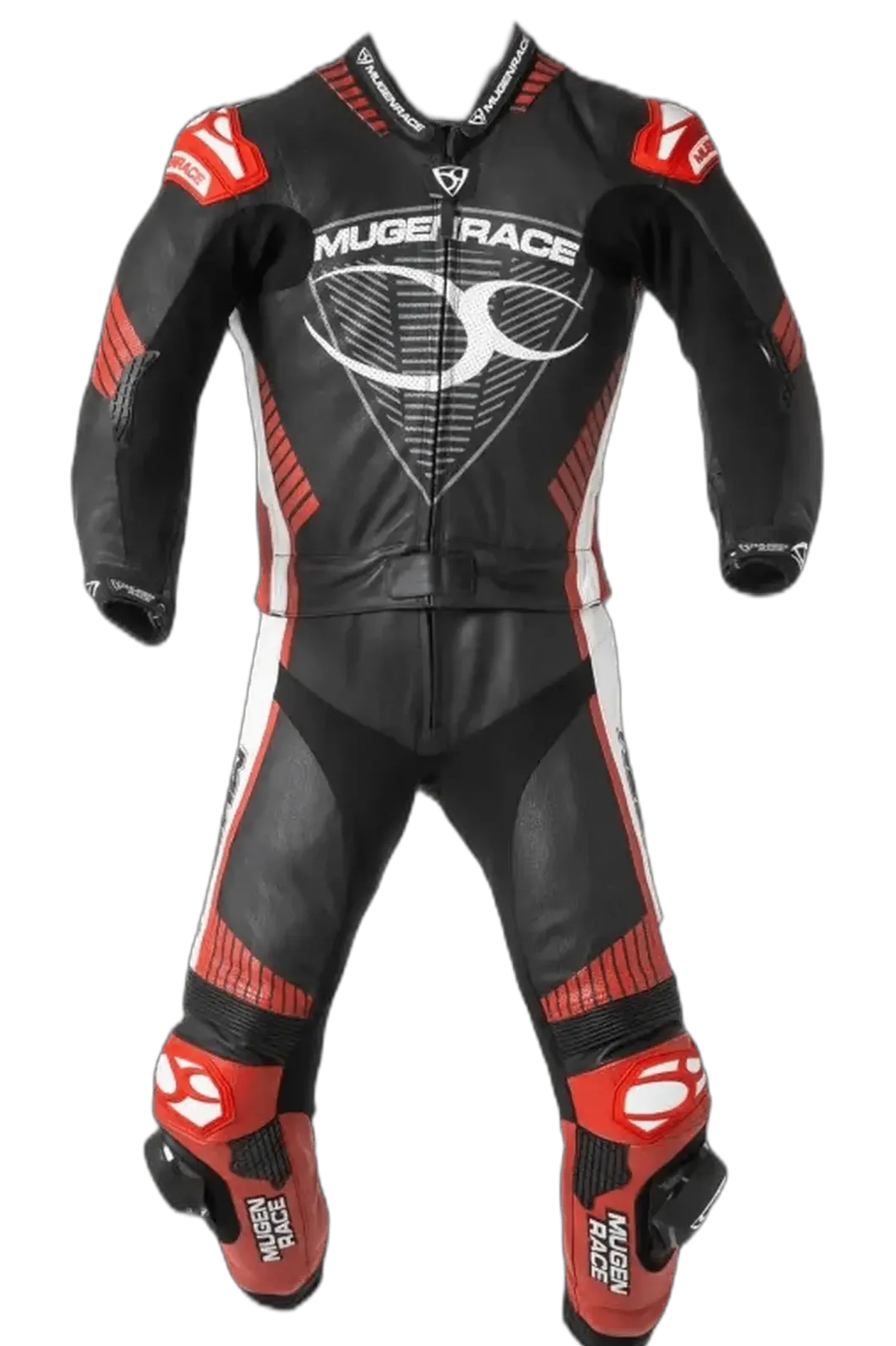 MUGENRACE MNR 1711 Busy Traje Piel Donna Black Red White