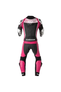 MUGENRACE MNR-2108 CIRA-SR Two Piece Women's Leather Suit Pink White