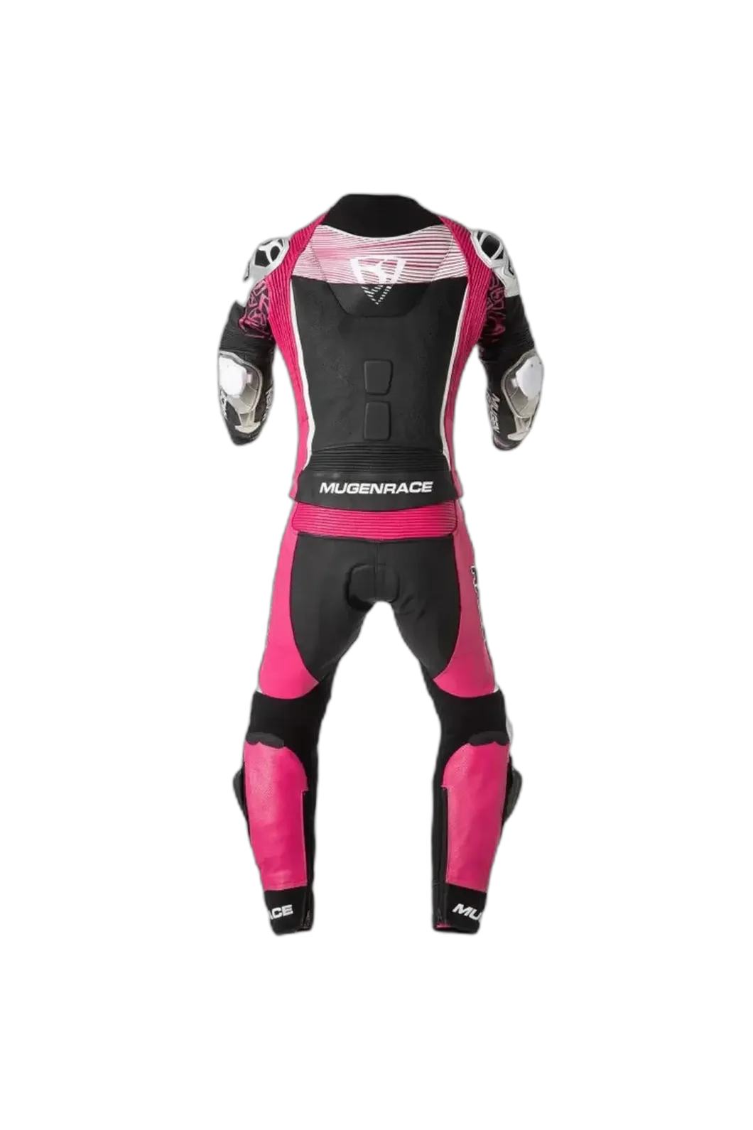 MUGENRACE MNR-2108 CIRA-SR Two Piece Women's Leather Suit Pink White