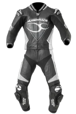 MUGENRACE MNR-1711 Leather Suit Busy Black White