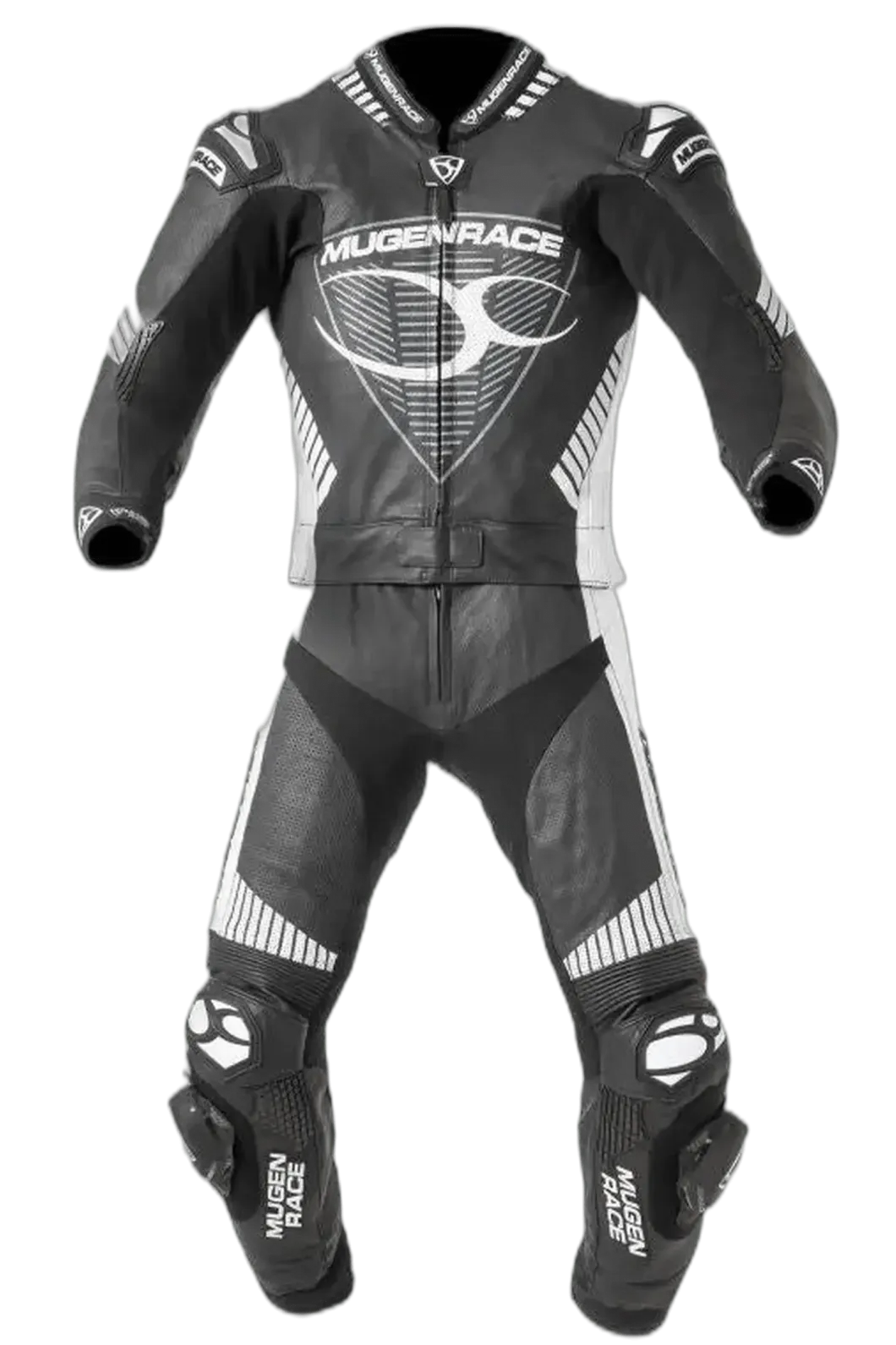 MUGENRACE MNR-1711 Leather Suit Busy Black White