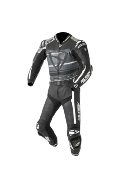 MUGENRACE MNR-2008 Rc-Max Due Leather Suit White Black Grey