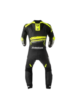 MUGENRACE MNR-2008 Rc-Max Two Piece Leather Suit White Black Yellow