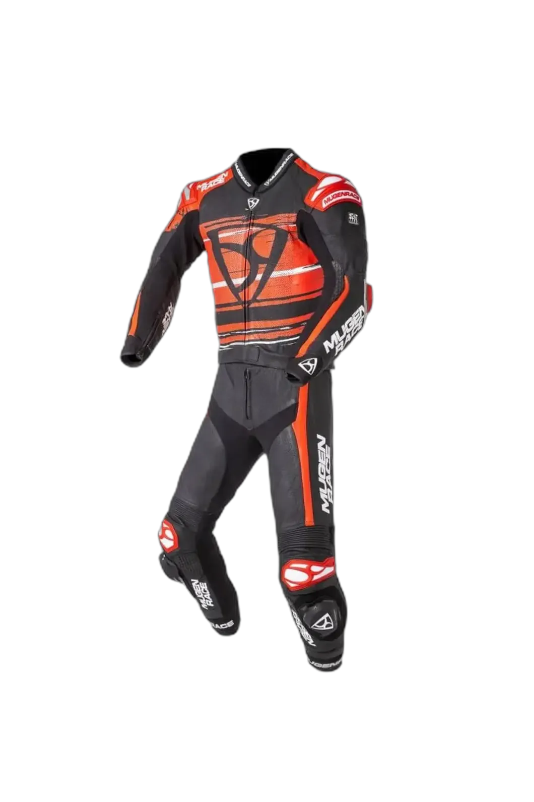 MUGENRACE MNR-2008 Rc-Max Two Piece Leather Suit White Black Red