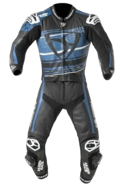 MUGENRACE MNR-2008 Rc-Max Two Piece Leather Suit White Black Blue
