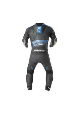 MUGENRACE MNR-2008 Rc-Max Two Piece Leather Suit White Black Blue