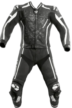 MUGENRACE MNR-2107 Rc Viale Due Leather Suit White Black
