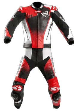 MUGENRACE MNR-2402 SIDEGUN 2-piece Leather Suit Black White Red