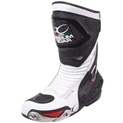 MUGENRACE MNR-1490 SPHANTOM Sport Motorcycle Boots Black White