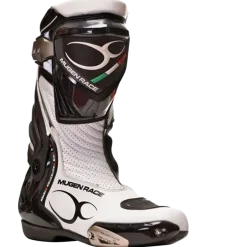 MUGENRACE Sphantom 3 Sport Motorcycle Boots Black White
