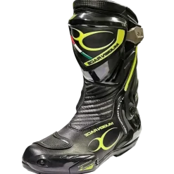 MUGENRACE Sphantom 3 Sport Motorcycle Boots Black Fluorescent