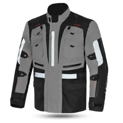 MZB Thunder Waterproof Motorcycle Jacket Women Black Grey