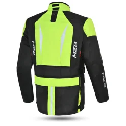 MZB Thunder Waterproof Motorcycle Jacket Men Black Flu