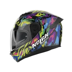 NOLAN N60-6 BARRIO 068 Full Face Motorcycle Helmets Black Yellow Purple Blue Pink
