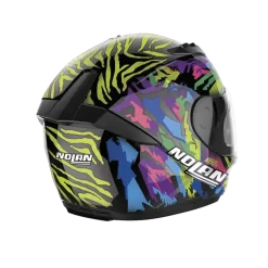 NOLAN N60-6 BARRIO 068 Full Face Motorcycle Helmets Black Yellow Purple Blue Pink