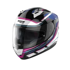 NOLAN N60-6 LANCER 065 Full Face Motorcycle Helmets Black White Pink