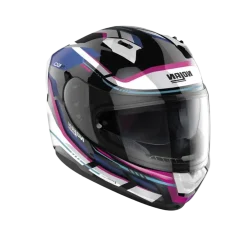 NOLAN N60-6 LANCER 065 Full Face Motorcycle Helmets Black White Pink