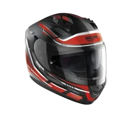 NOLAN N60-6 LANCER 062 Full Face Motorcycle Helmets Black White Red