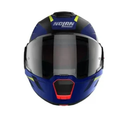 NOLAN N120-1 NIGHTLIFE N-COM 028 Modular Motorcycle Helmets Black Blue Yellow