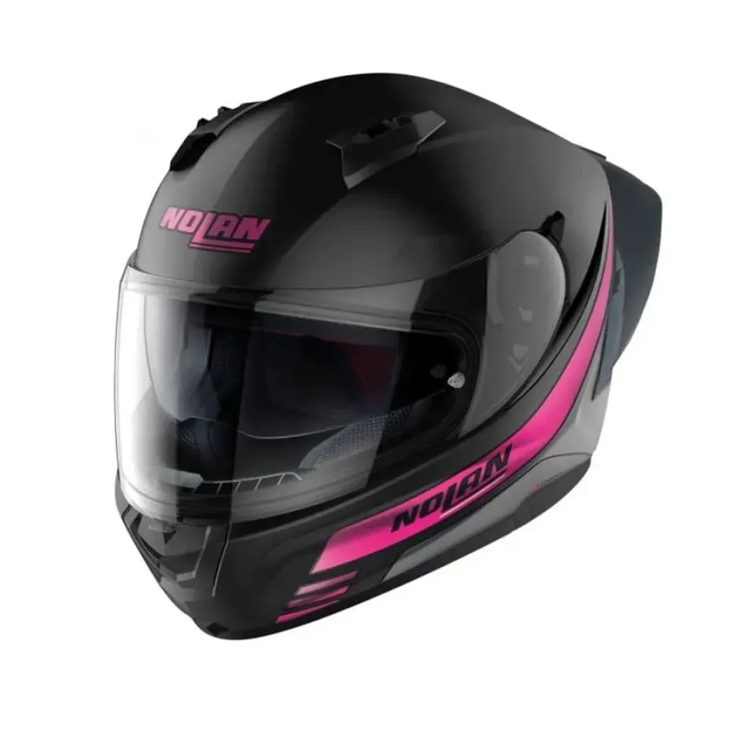 NOLAN N60-6 SPORT OUTSET 023 Full Face Motorcycle Helmets Black Fuchsia