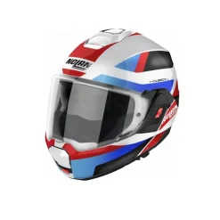NOLAN N120-1 SUBWAY N-COM 024 Modular Motorcycle Helmets White Red Blue Black