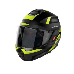 NOLAN N120-1 SUBWAY N-COM 023 Modular Motorcycle Helmets Matte Black Yellow
