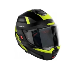 NOLAN N120-1 SUBWAY N-COM 023 Modular Motorcycle Helmets Matte Black Yellow