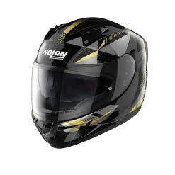 NOLAN N60-6 WIRING 075 Full Face Motorcycle Helmets Black Silver Gold