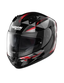 NOLAN N60-6 WIRING 074 Full Face Motorcycle Helmets Black Silver Red