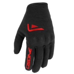 OSONE Guanti Estivi Unisex Nero Rosso
